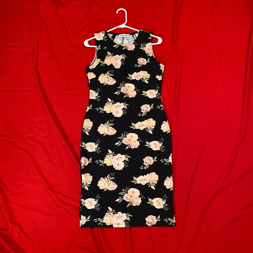 Floral body icon dress